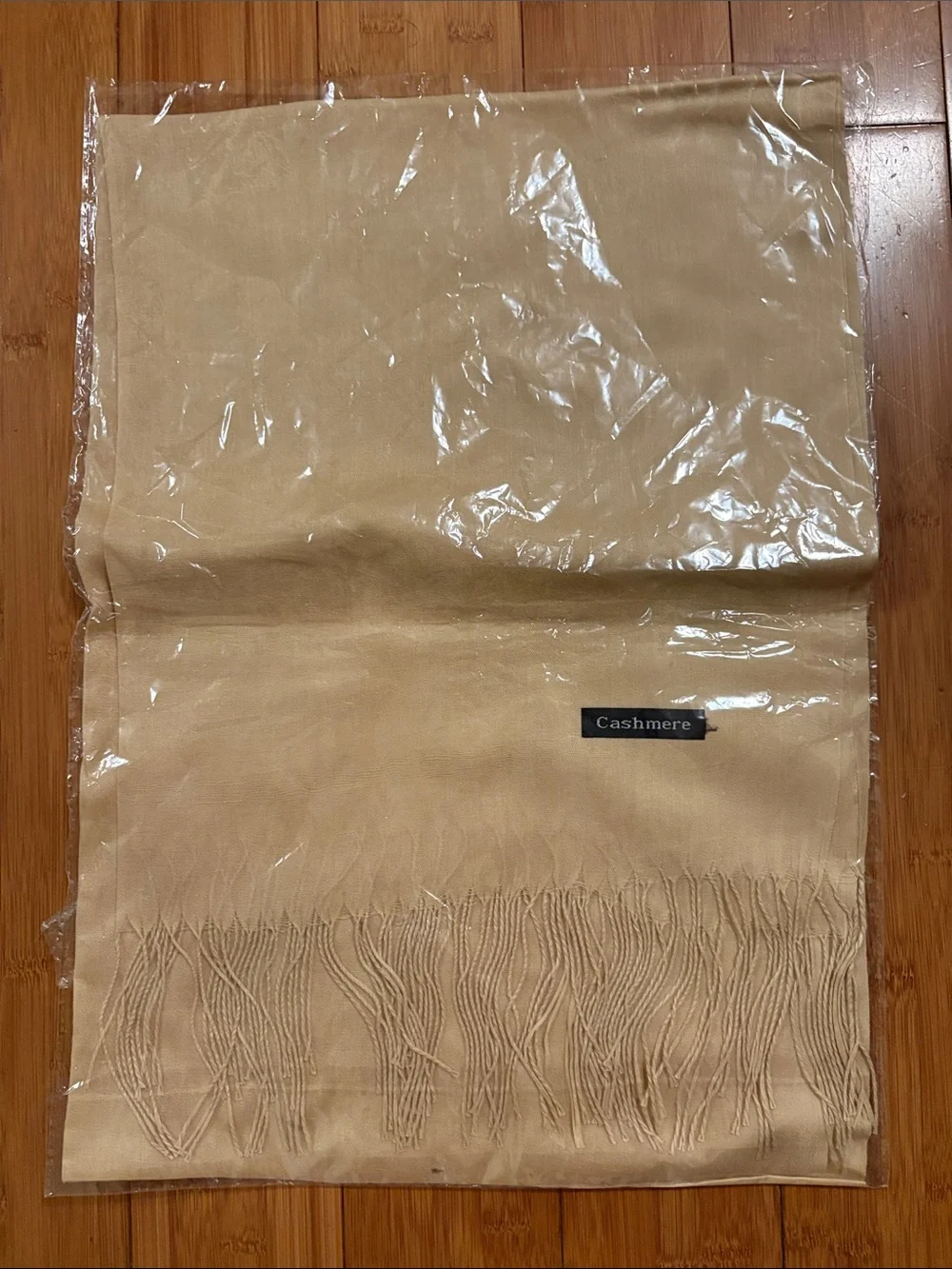 New Scarf - Tan Wrap  27” X  68” In
